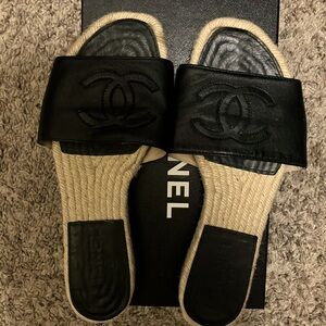 Chanel CC Slides Only worn a few times!